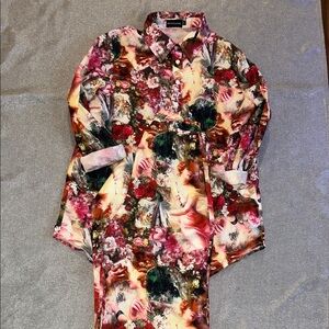 PrettyLittleThing Rose Femme Renaissance Set